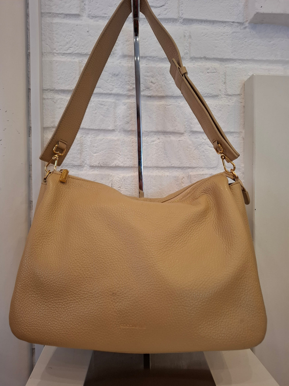 Borsa Coccinelle panna