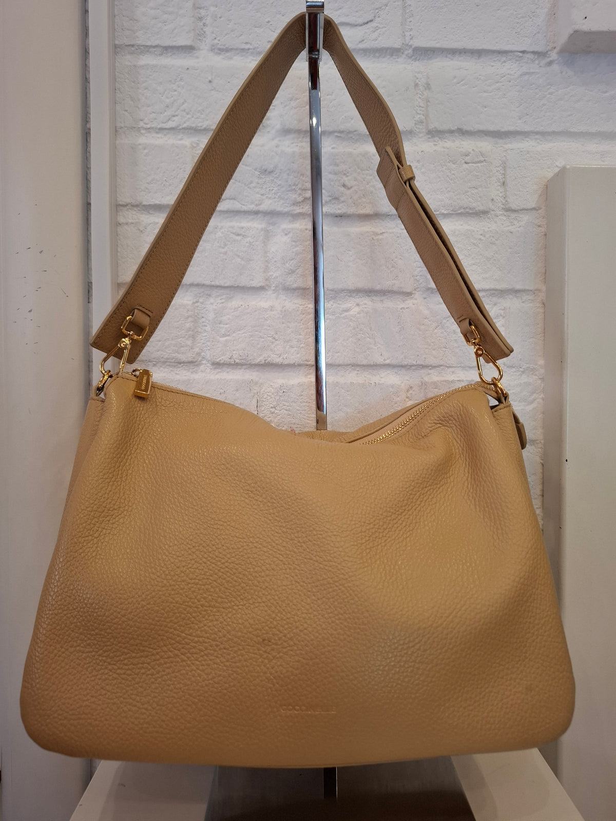 Borsa Coccinelle panna