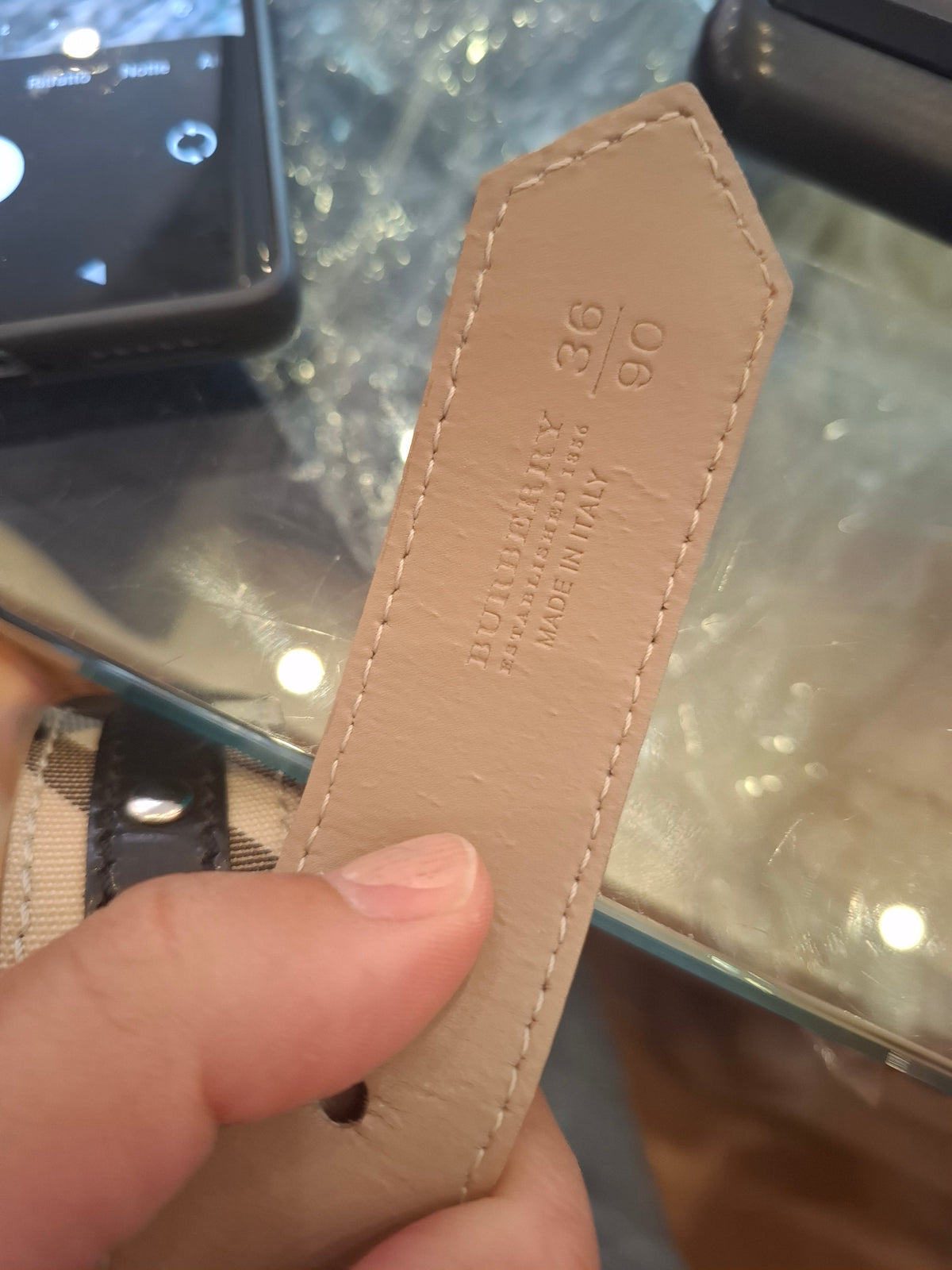 Cintura Burberry 36/90
