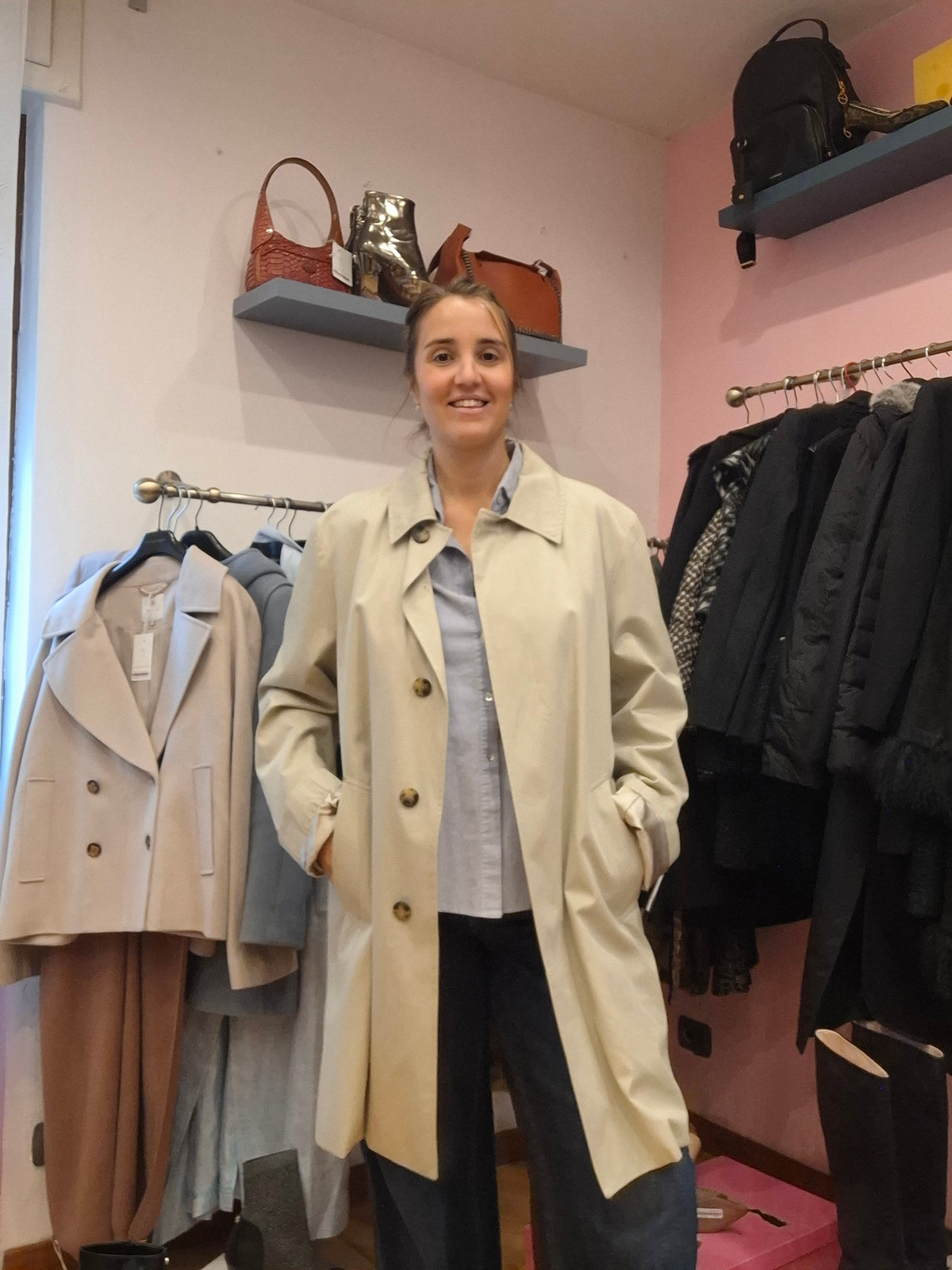 Trench Aquascutum tg 44 r abbondante