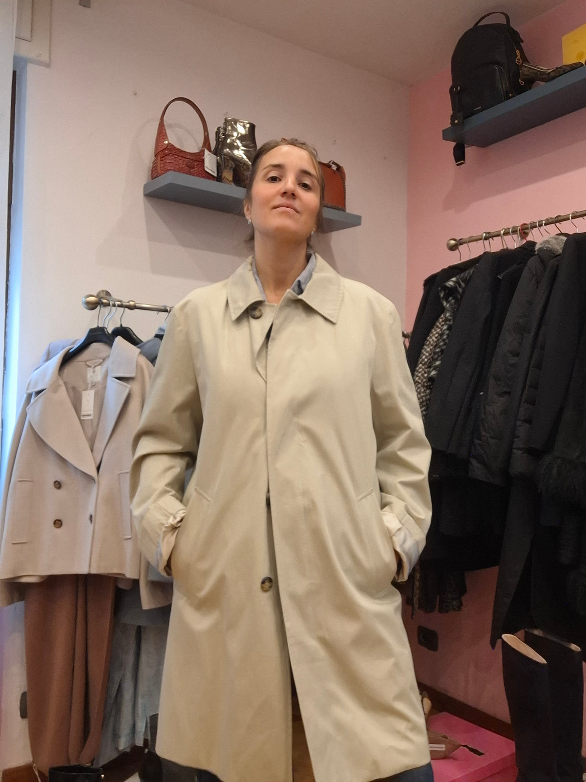 Trench Aquascutum tg 44 r abbondante