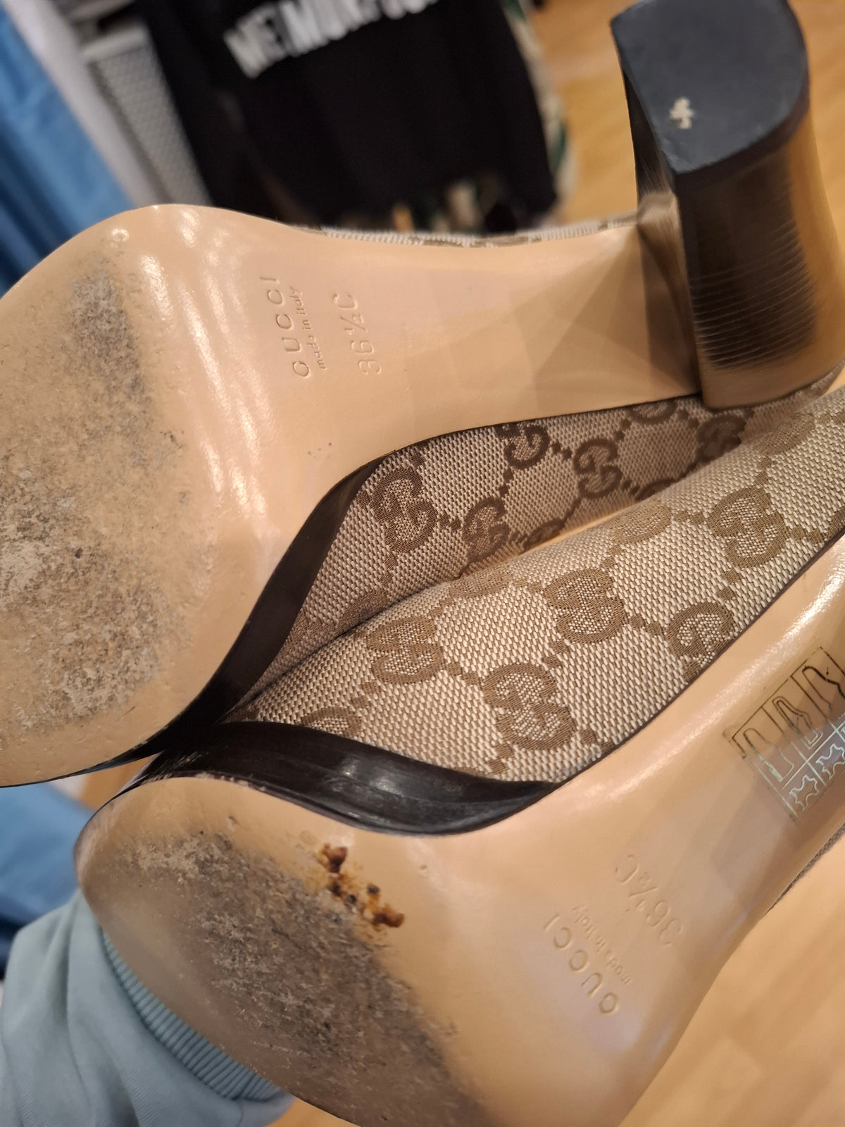 Tacco Gucci monogram n*36.5 c