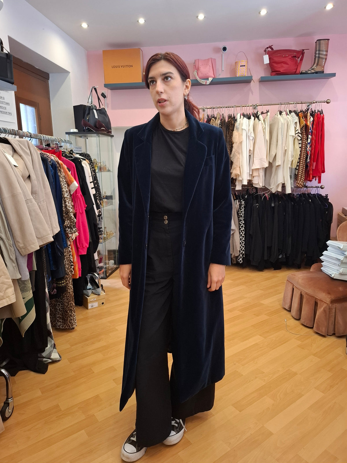 Cappotto in velluto Off tg 40