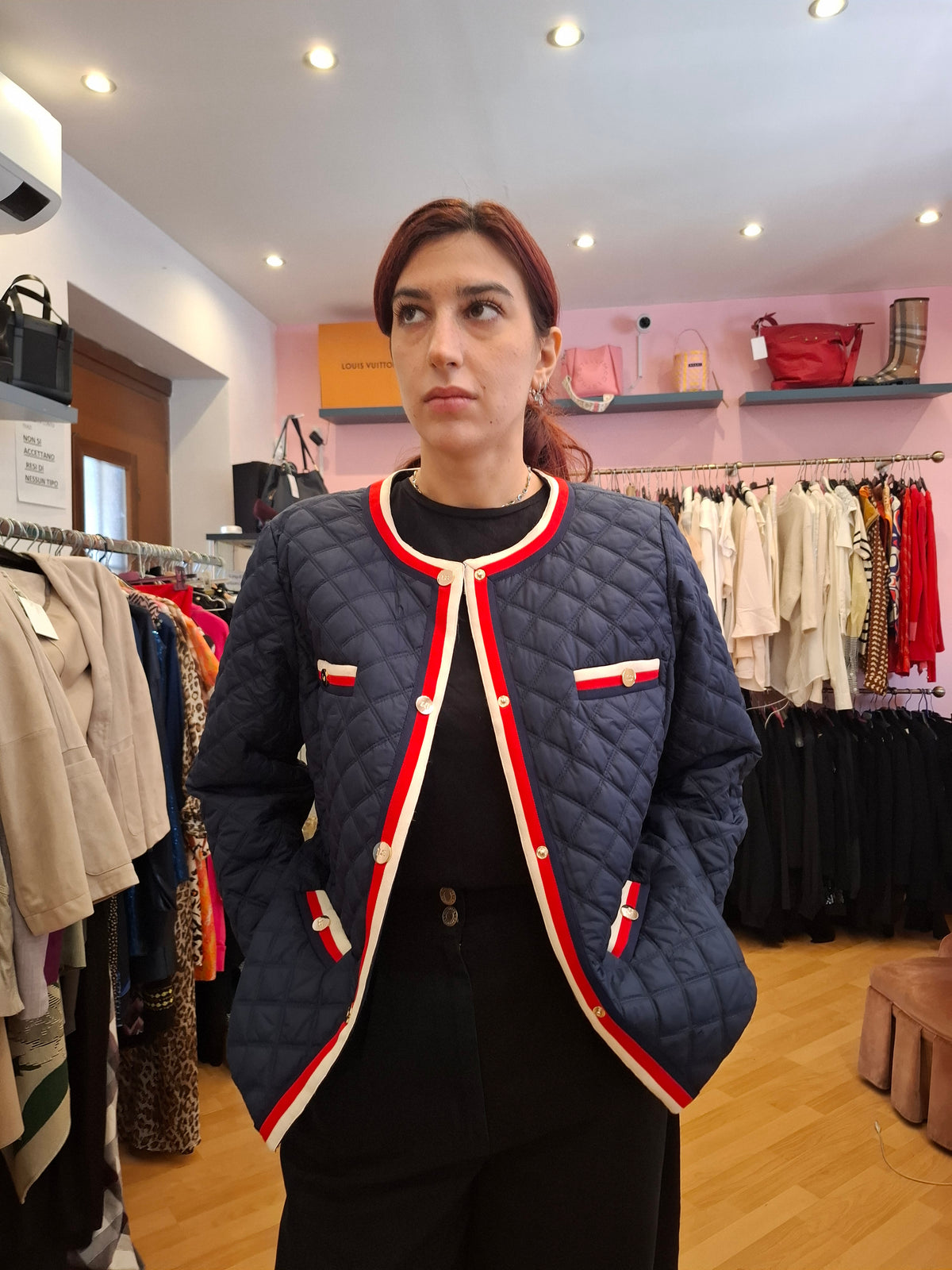 Piumino Luisa Spagnoli nuovo con cartellino tg XL