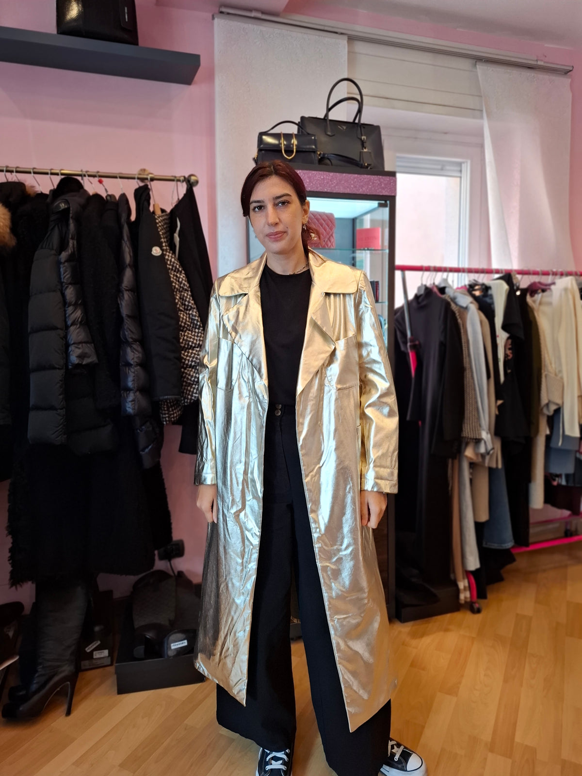 Trench oro w.e.d. with love tg M/L