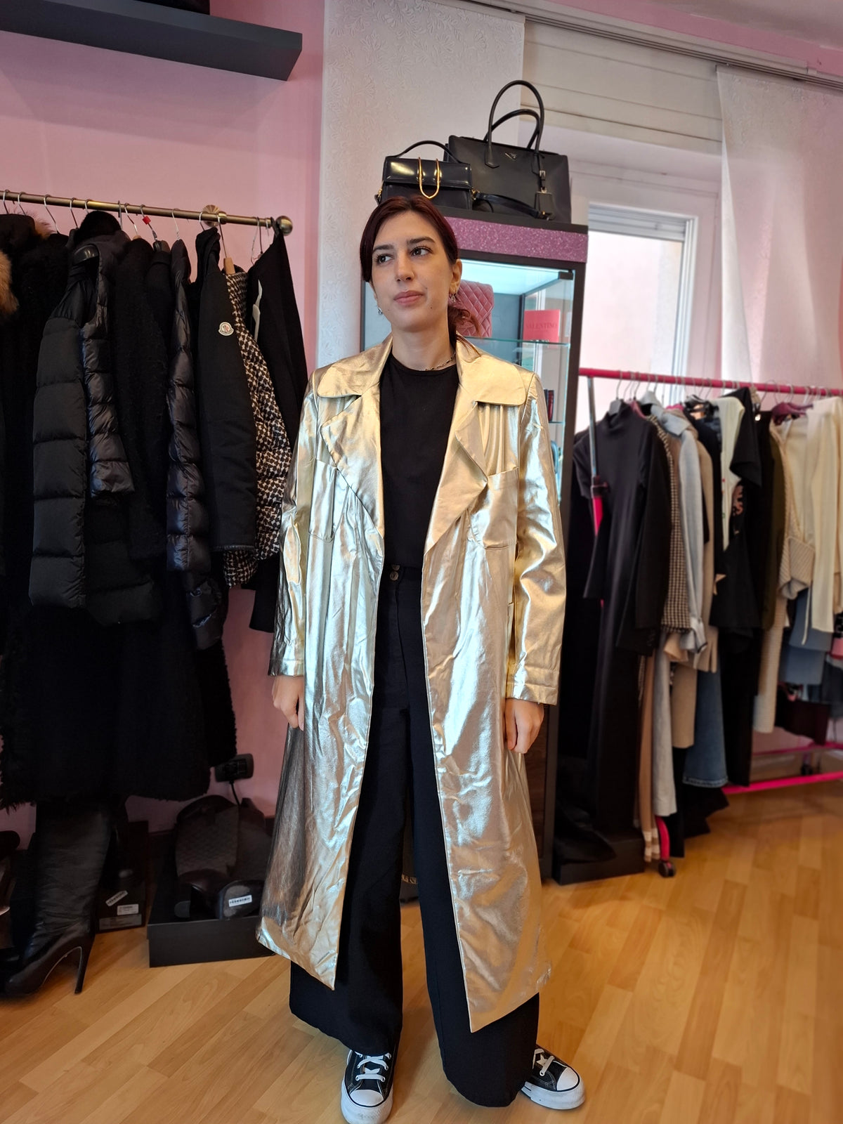 Trench oro w.e.d. with love tg M/L