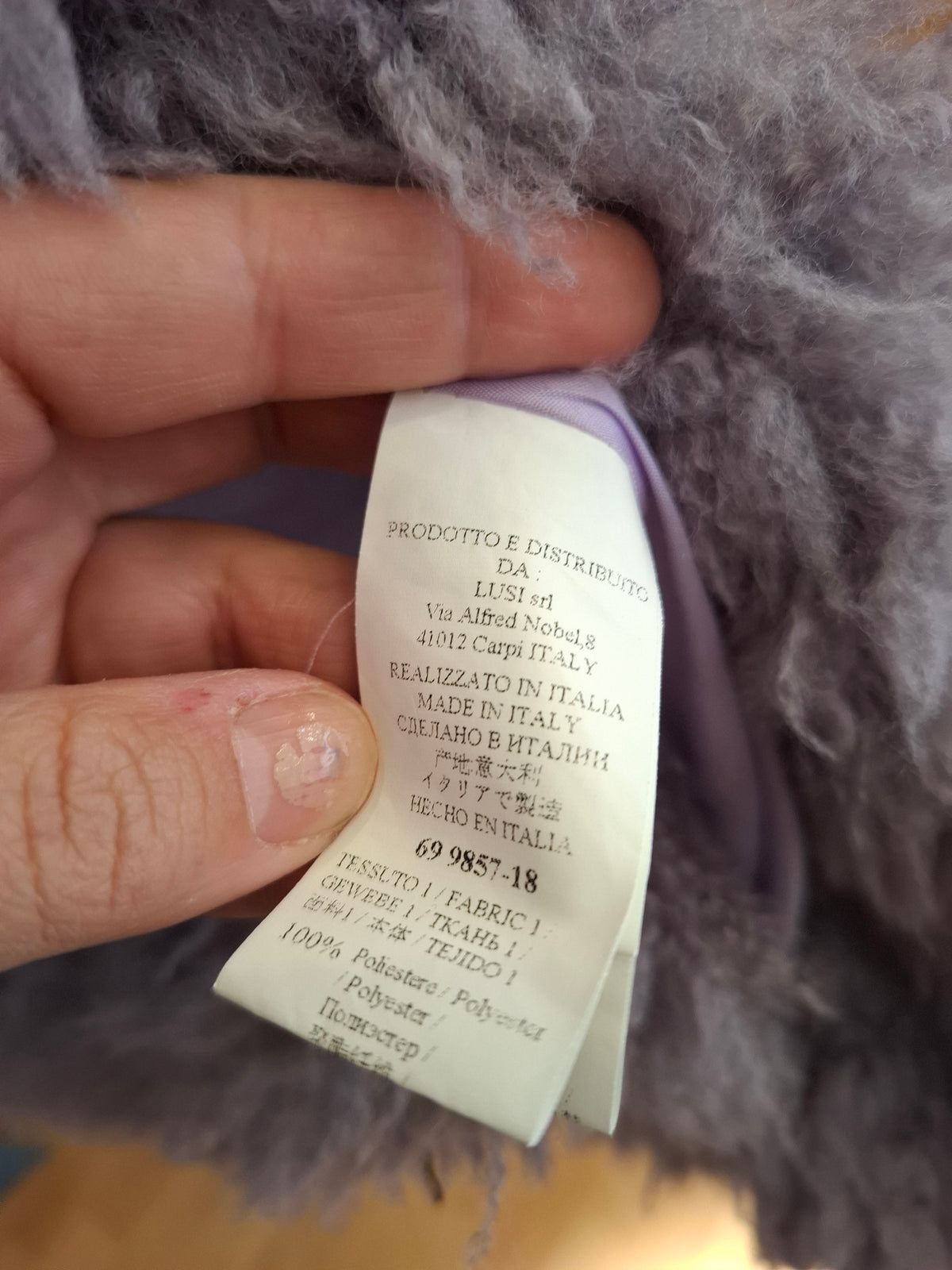 Pelliccia sintetica Lusy tg S/M