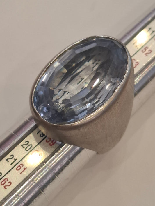 Anello arg con pietra