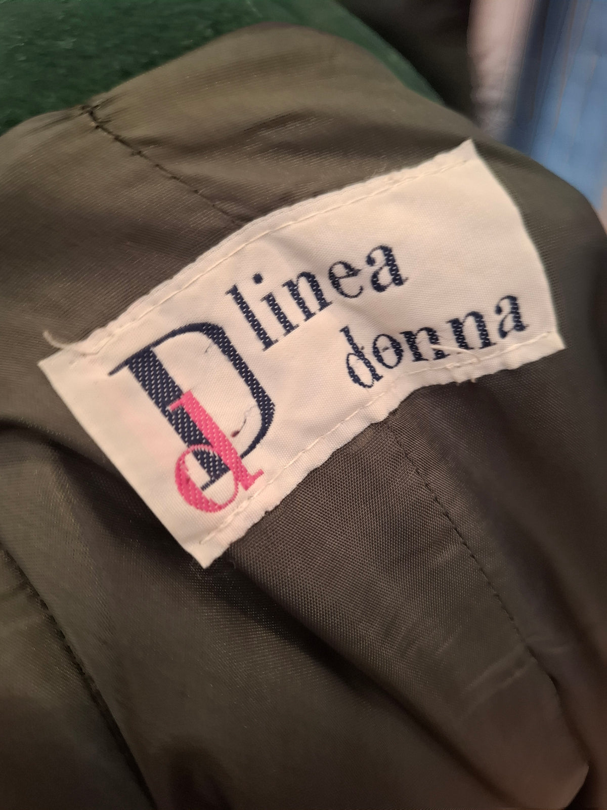 Cappotto vintage tg M collo volpe verde