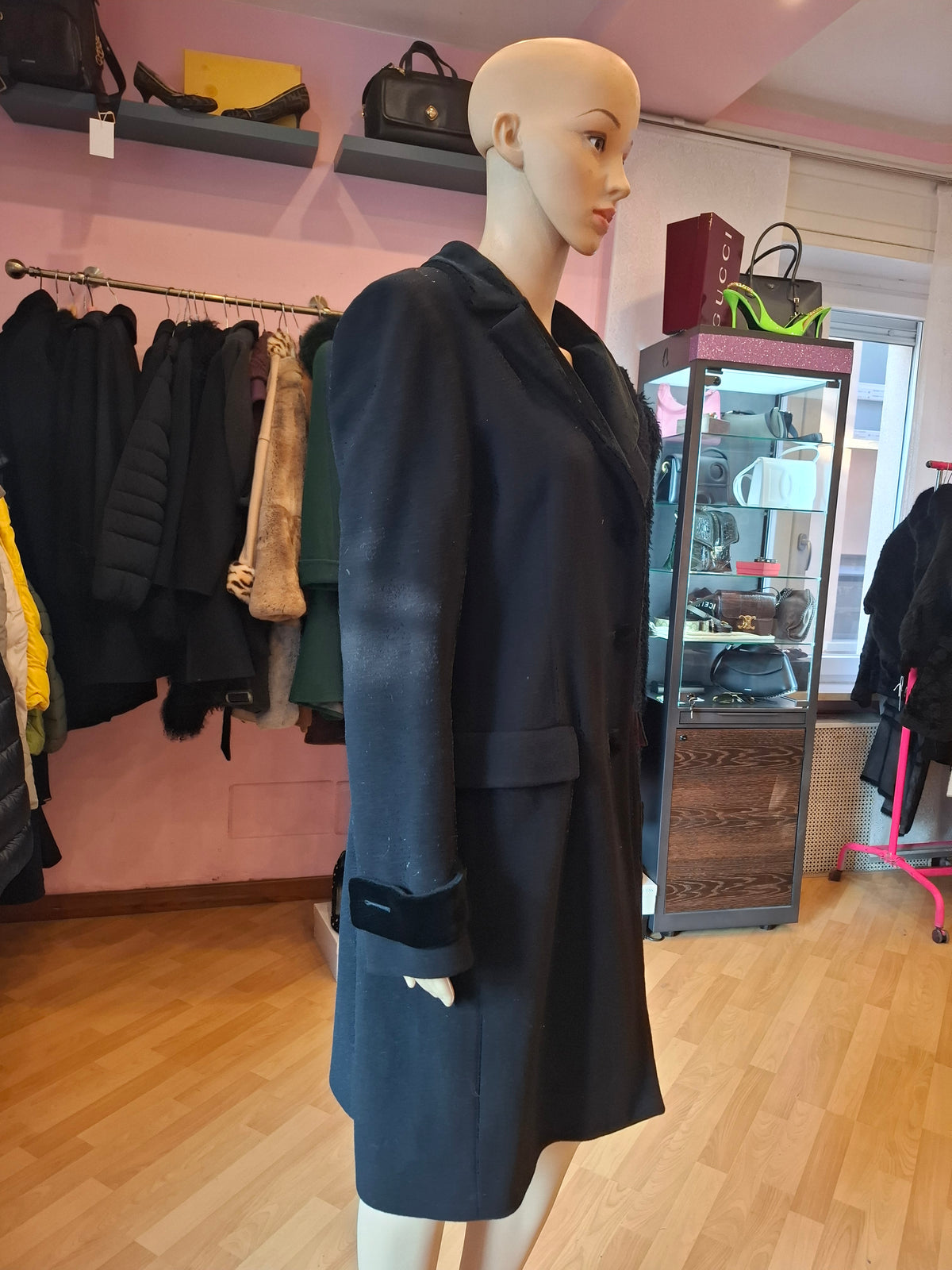 Cappotto nero La Perla tg 46