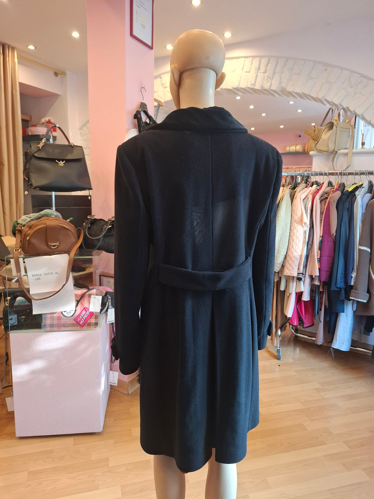 Cappotto nero La Perla tg 46