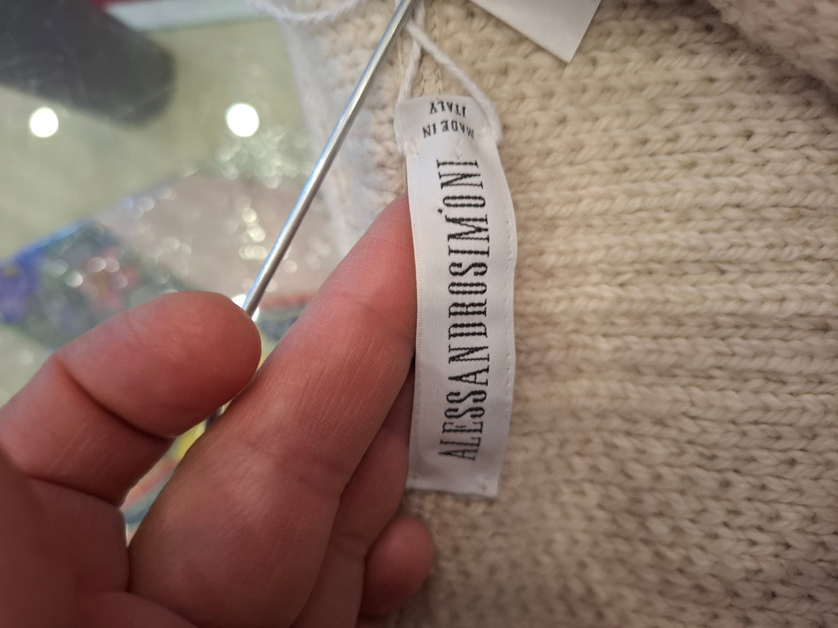 Cardigan inserti volpe Alessandro Simoni tg 46