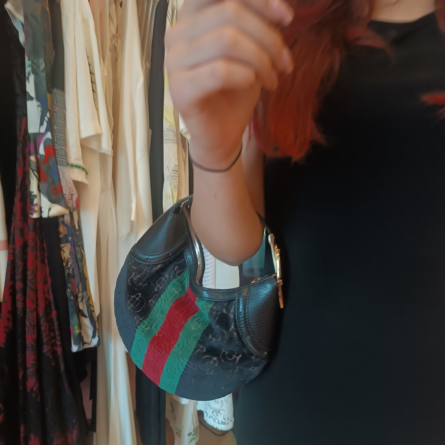 Borsa Gucci velluto