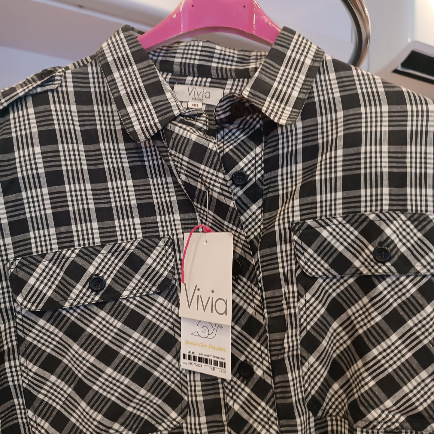 Abito camicia vivia nuovo con cartellino tg 40 oversize