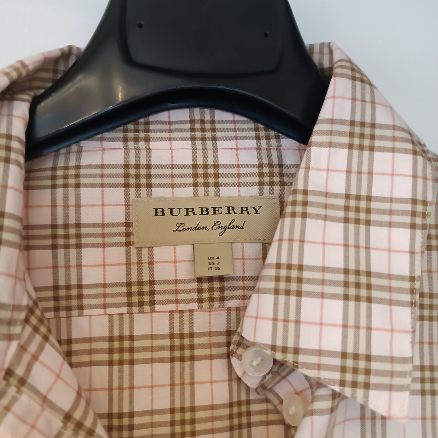 Camicia Burberry rosa tg s/m