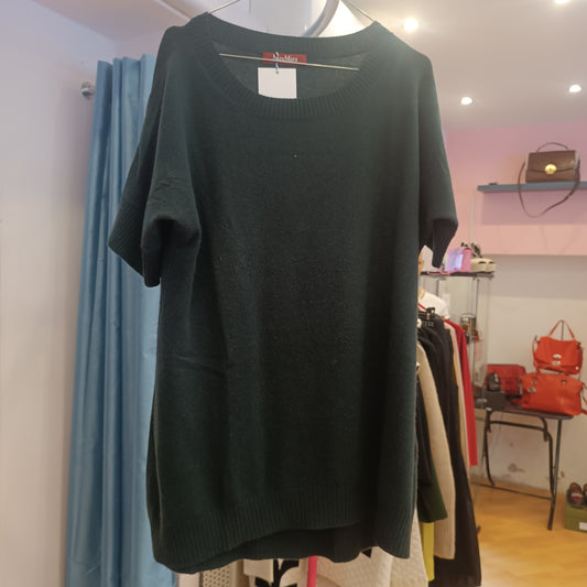 Maglione manica corta max Mara verde tg L