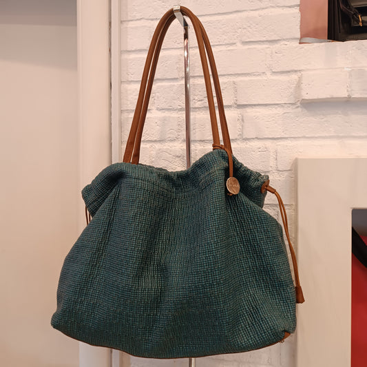 Borsa Furla verde petrolio