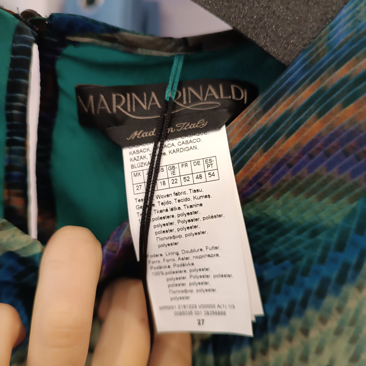 Blusa marina Rinaldi nuova con cartellino tg 56