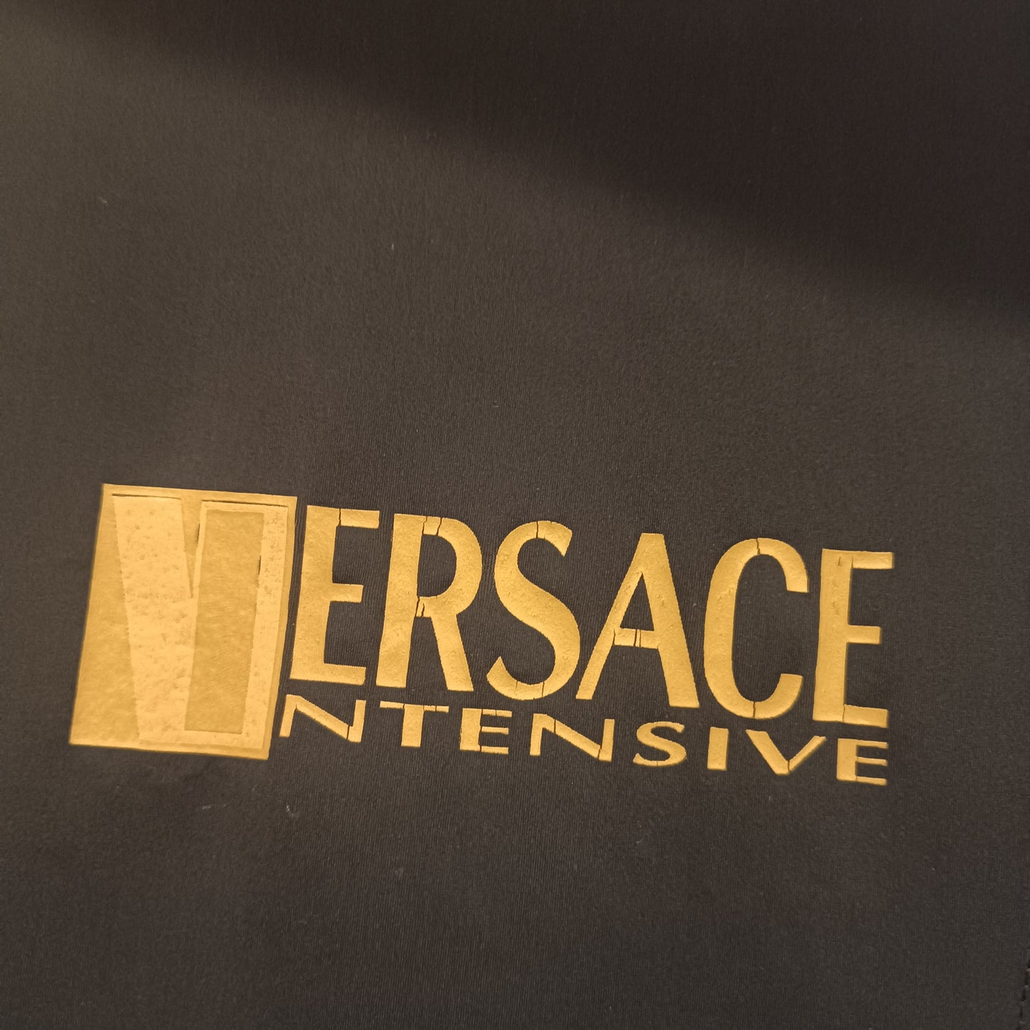 Gilet Versace nero con logo sul retro tg 42/44