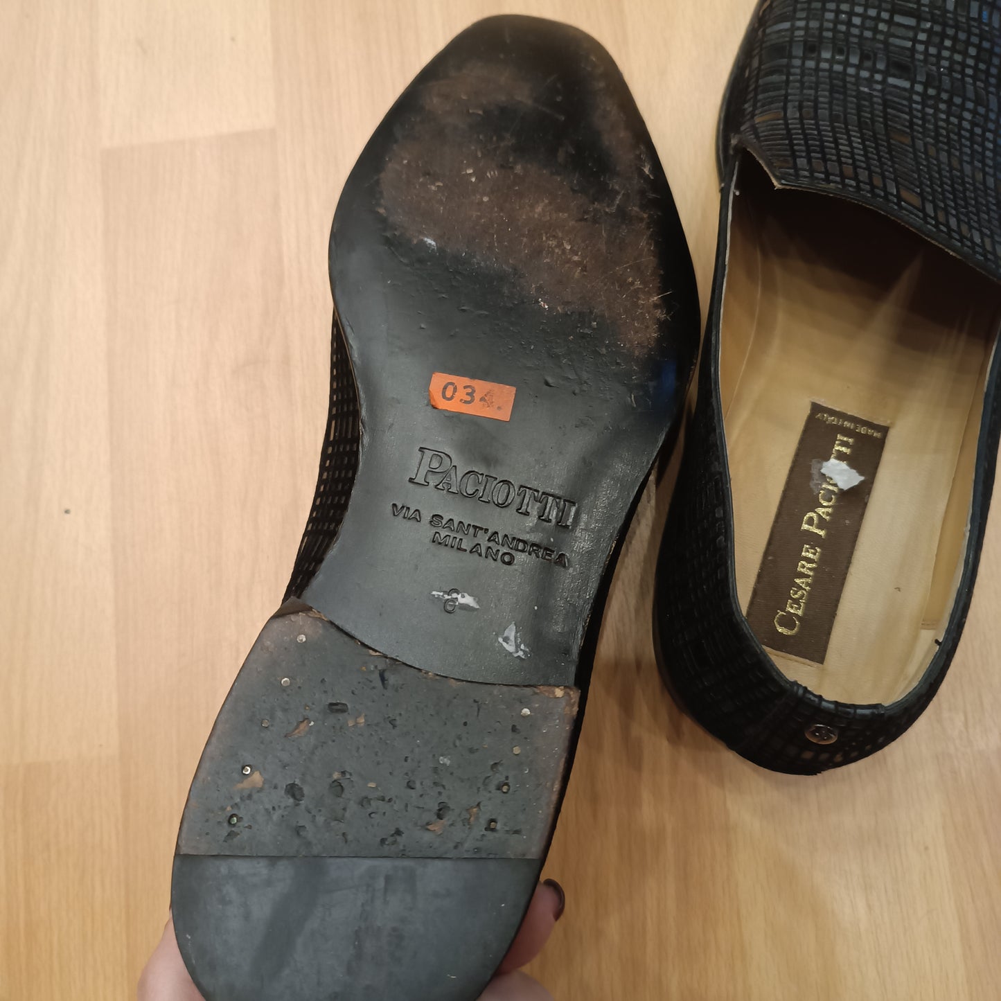 Scarpe cesare Paciotti nere n.42/42.5