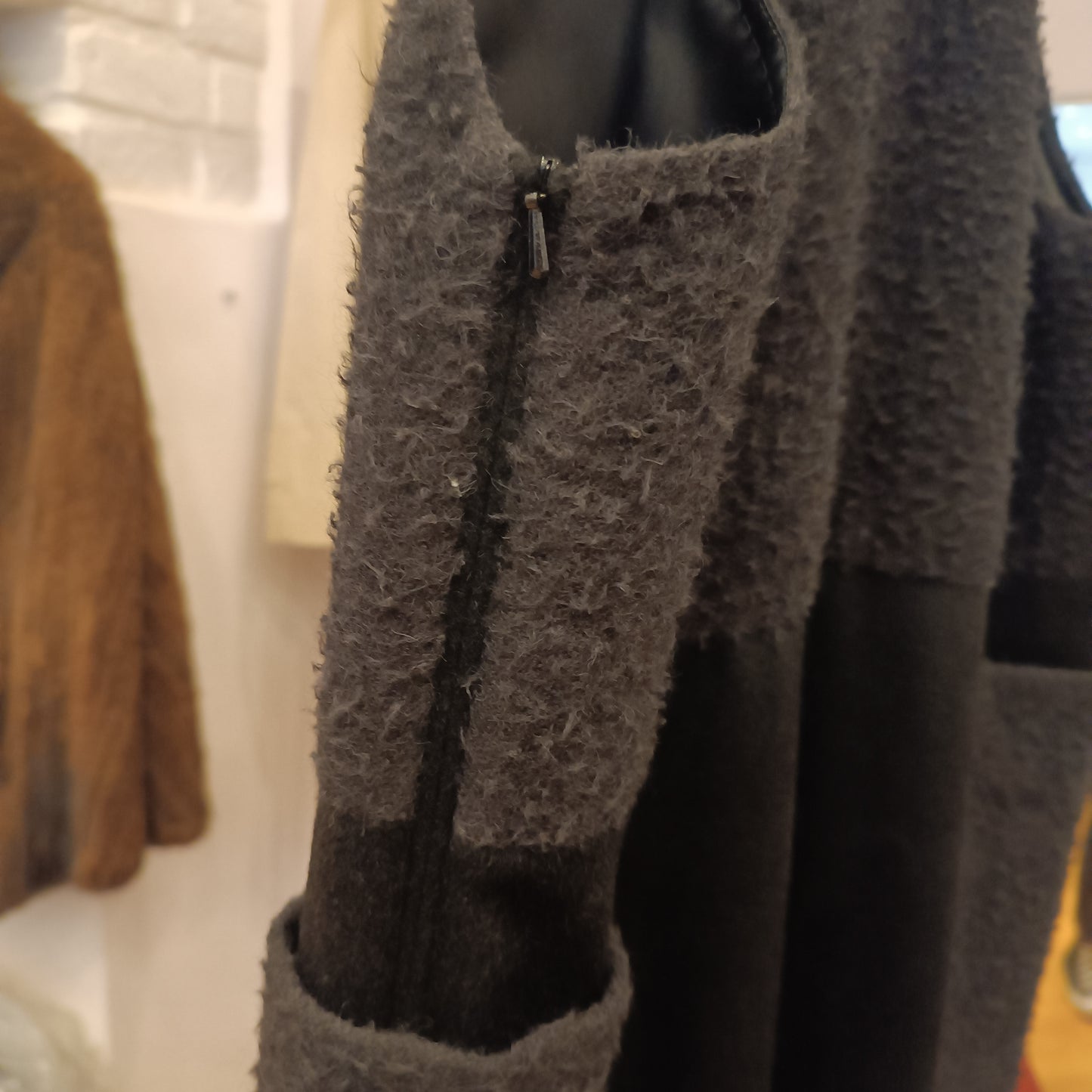 Tuta max Mara nera con inserti in pelle tg 46