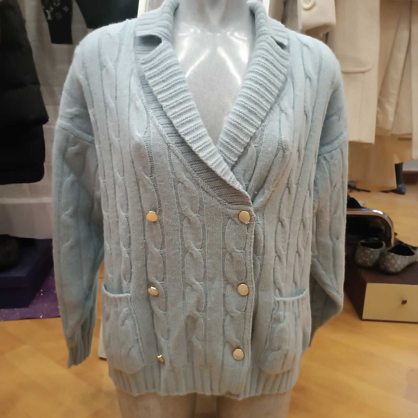 Cardigan Blumarine tg42 azzurro