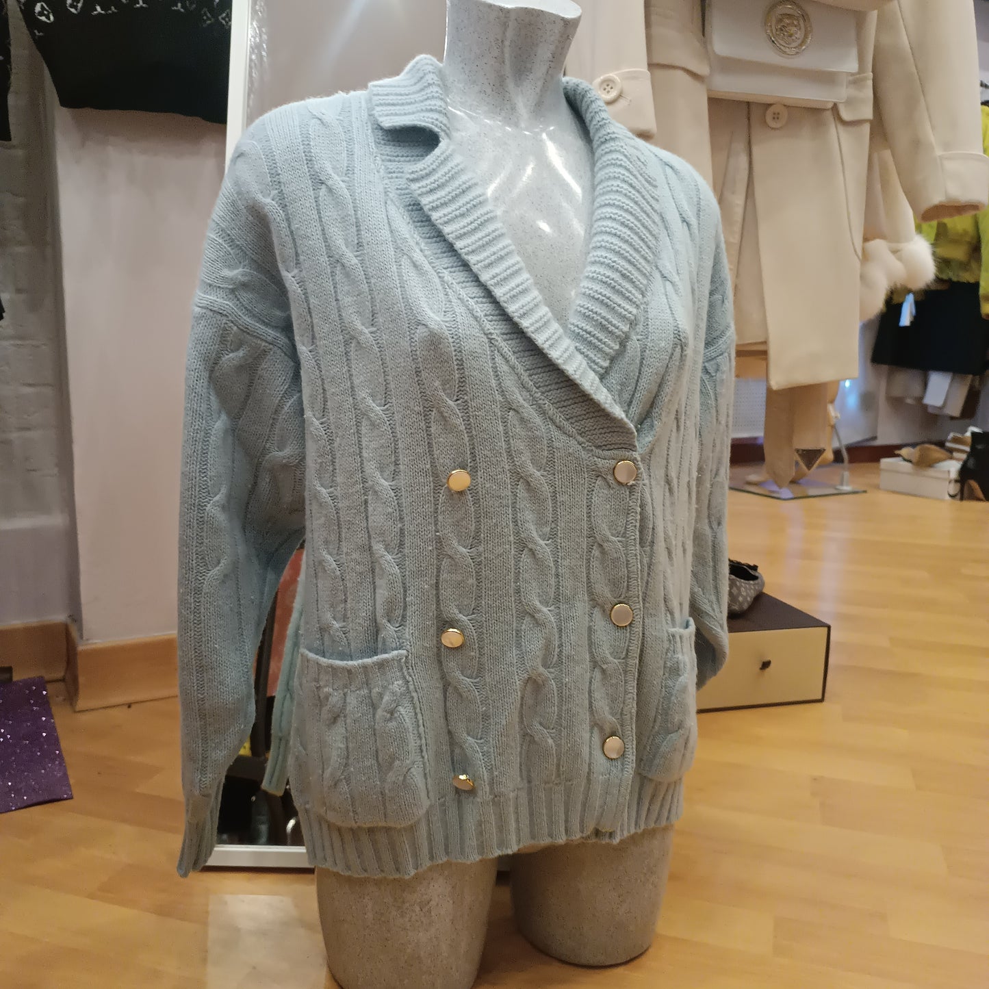 Cardigan Blumarine tg42 azzurro