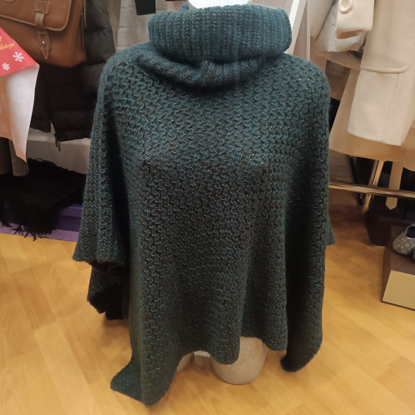 Poncho oroblu lurex tg S nuovo