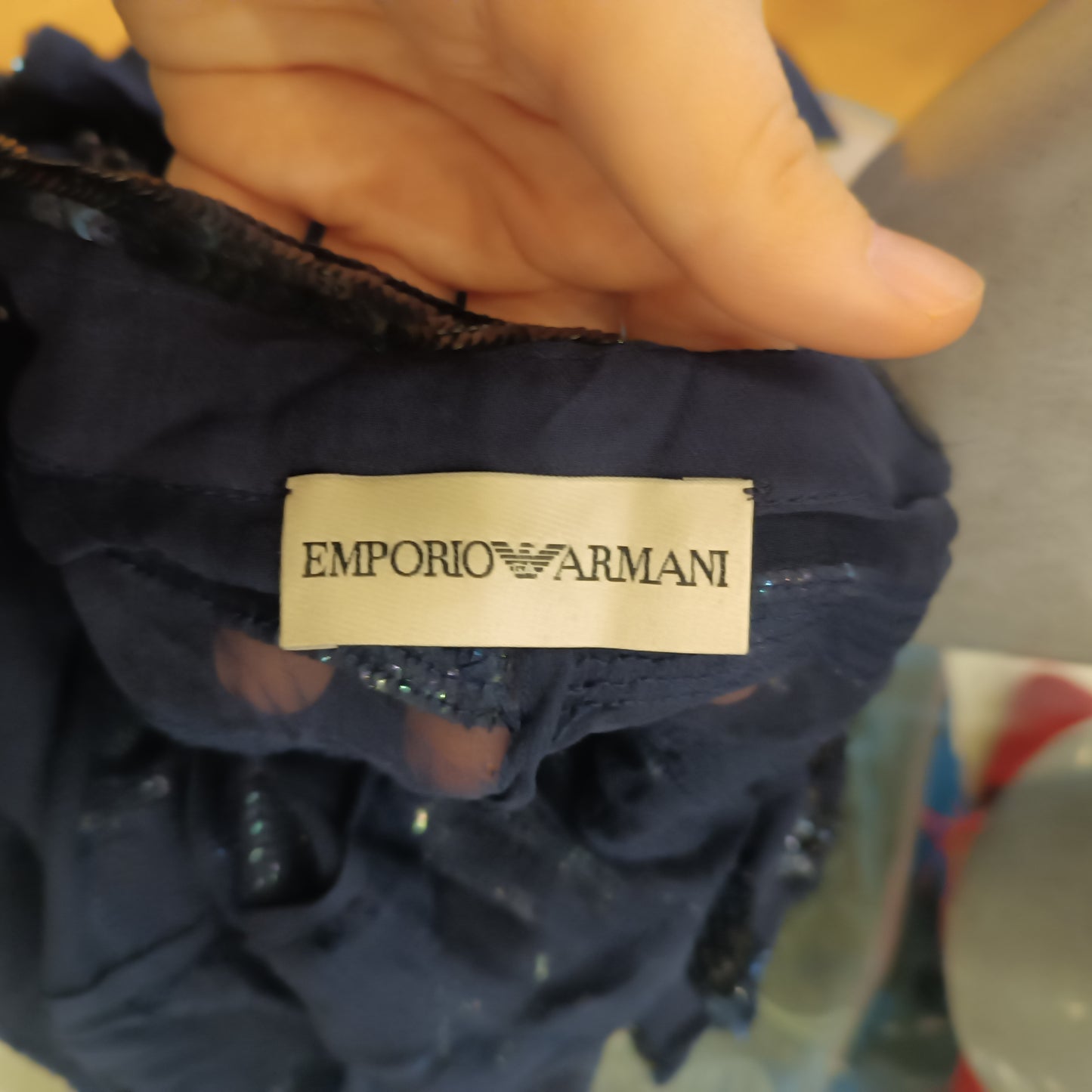 Crop Top Emporio Armani pura seta tg 40