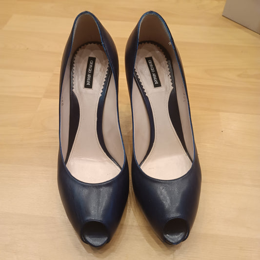 Tacchi Giorgio Armani blu navy n.39.5