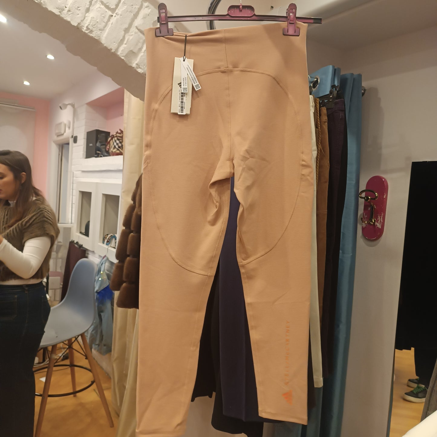 Leggins stella McCartney rosa nuovi con cartellino