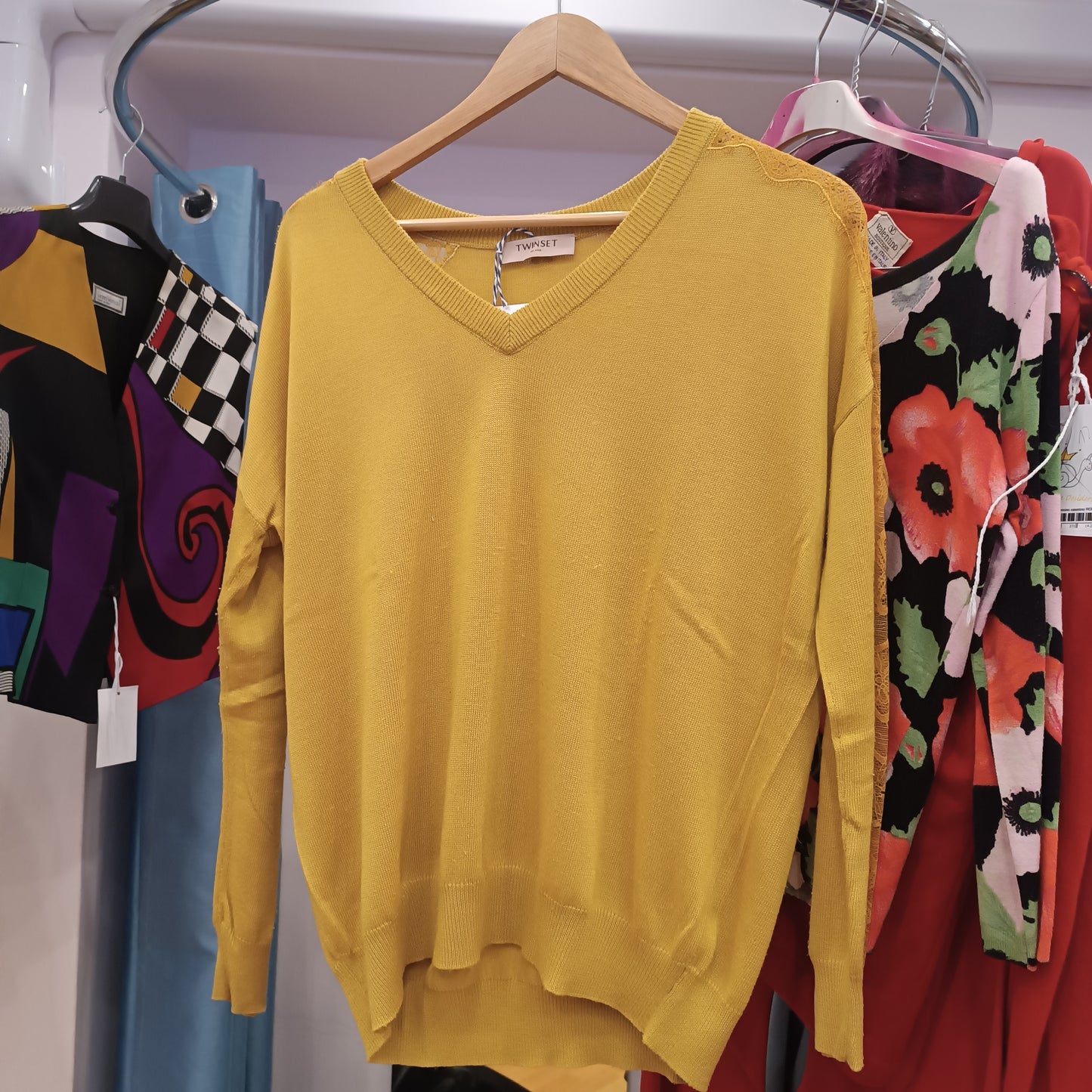 Maglione twinset giallo tg xs