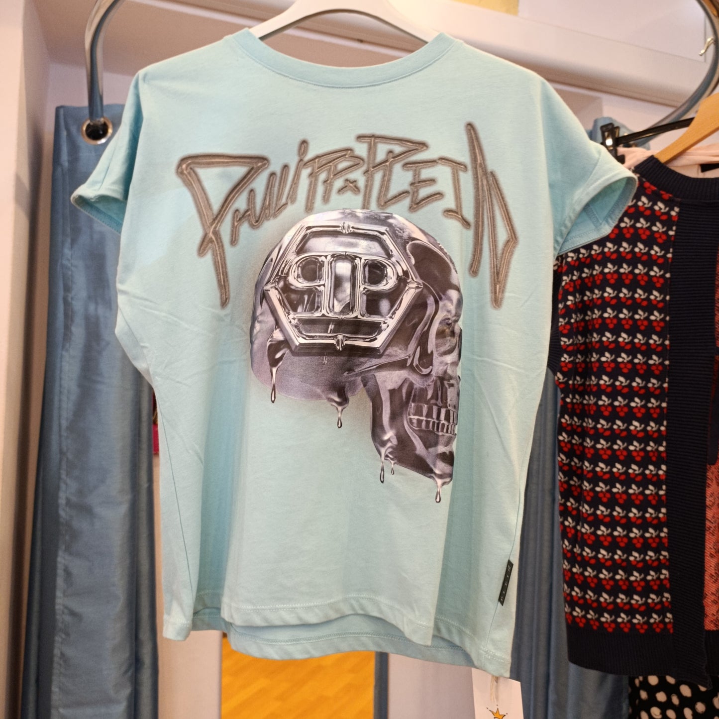 Top Philipp Plein turchese tg S