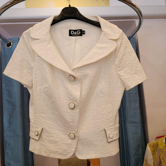 Blazer Dolce&Gabbana bianco tg42