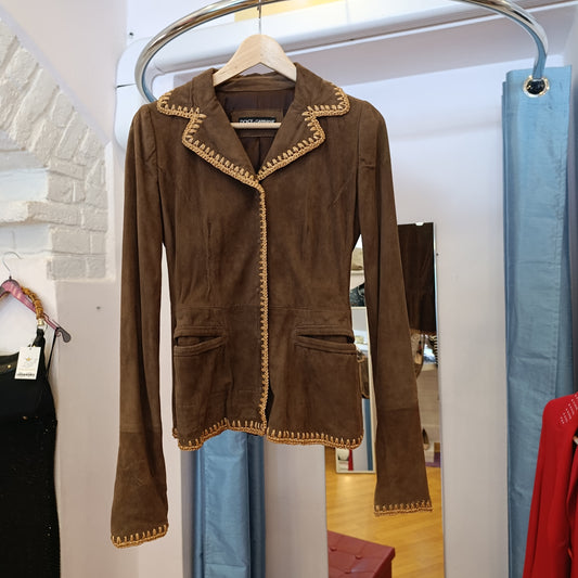 Giacca pelle Dolce&Gabbana tg40