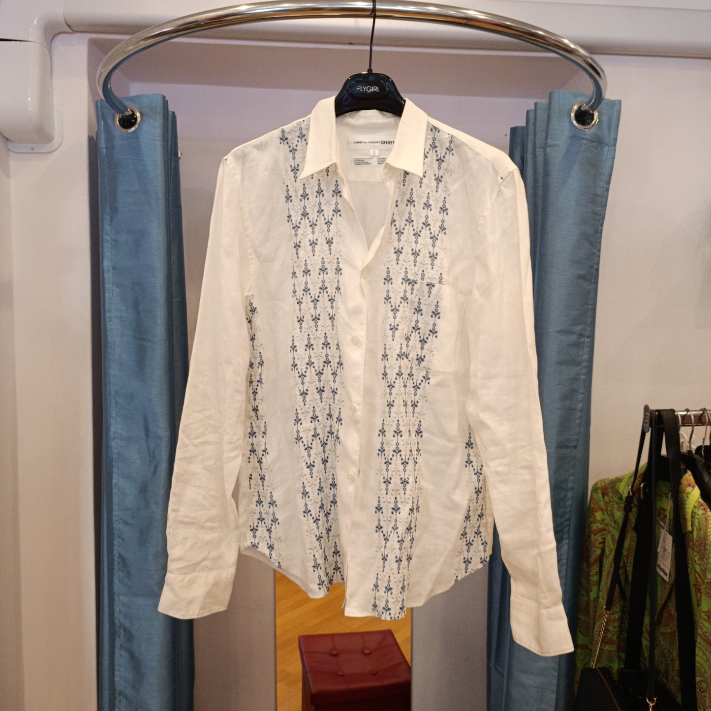 Camicia commes des garcon in lino tg S