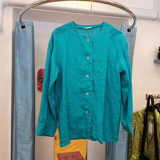 Camicia Yves Saint Laurent vintage lino tg 38 over