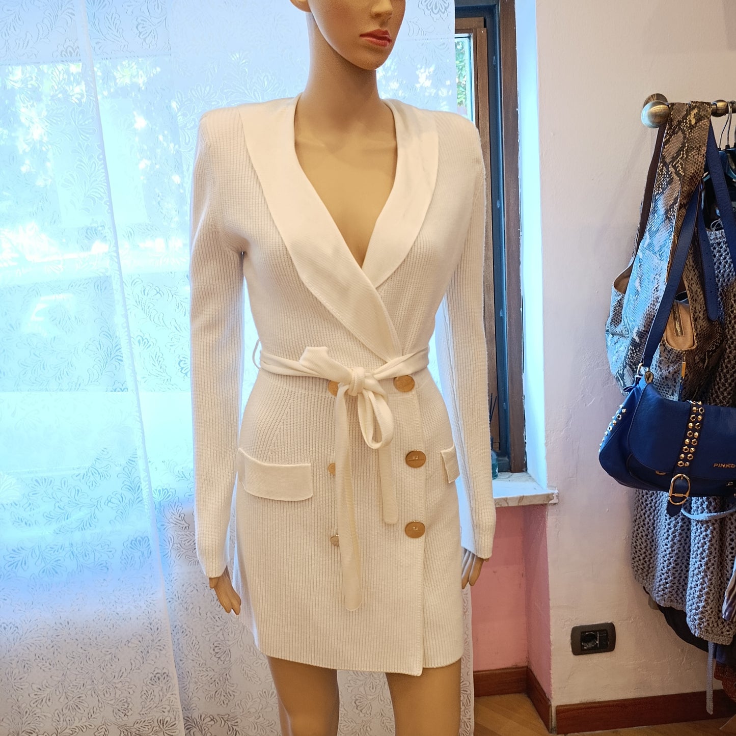 Abito bianco Elisabetta Franchi tg40