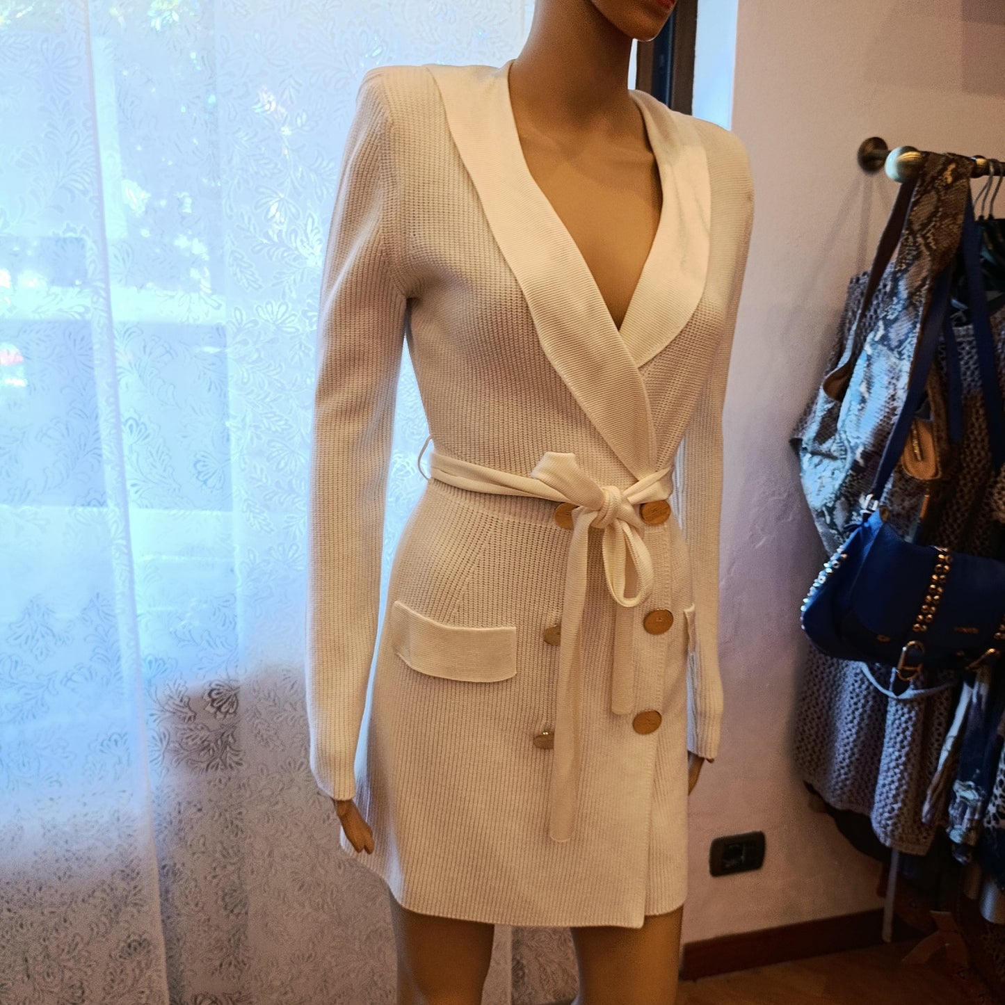 Abito bianco Elisabetta Franchi tg40