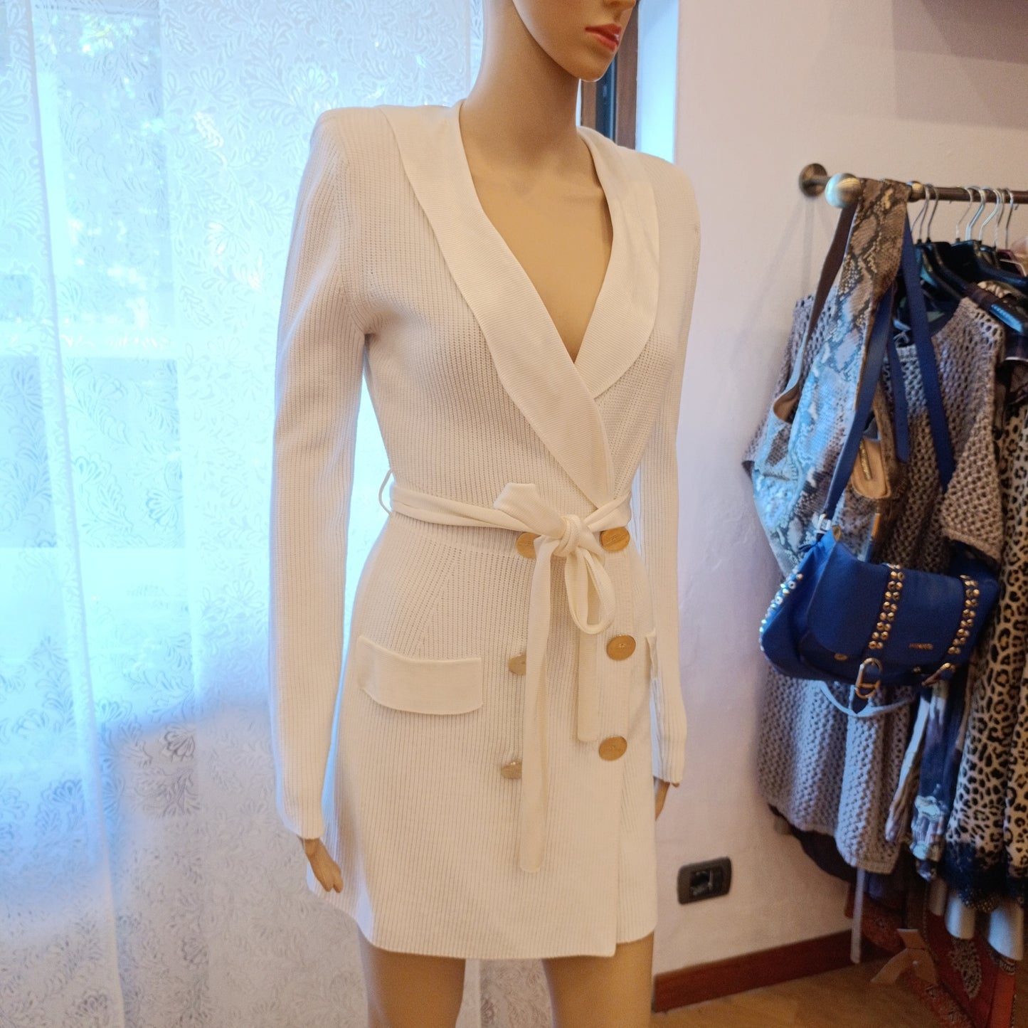 Abito bianco Elisabetta Franchi tg40