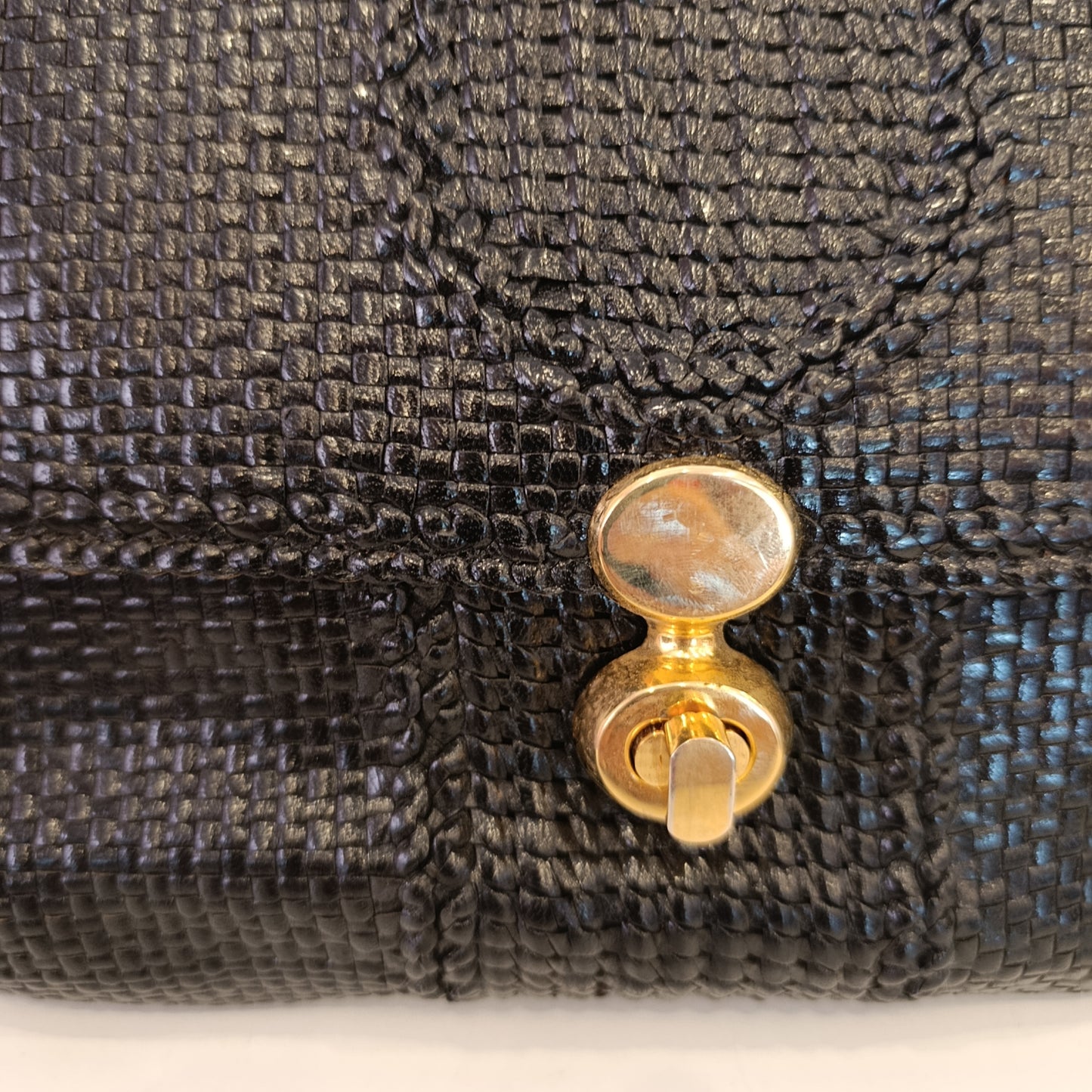 Borsa in pelle intrecciata vintage