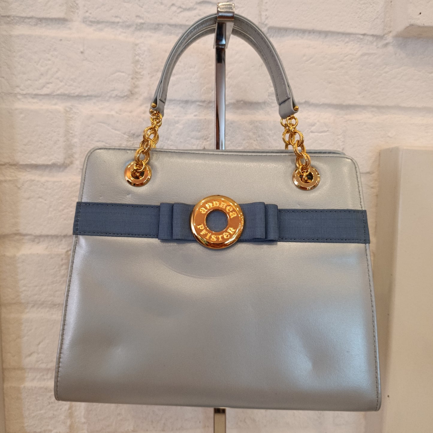 Borsa vintage Andrea Pfister turchese