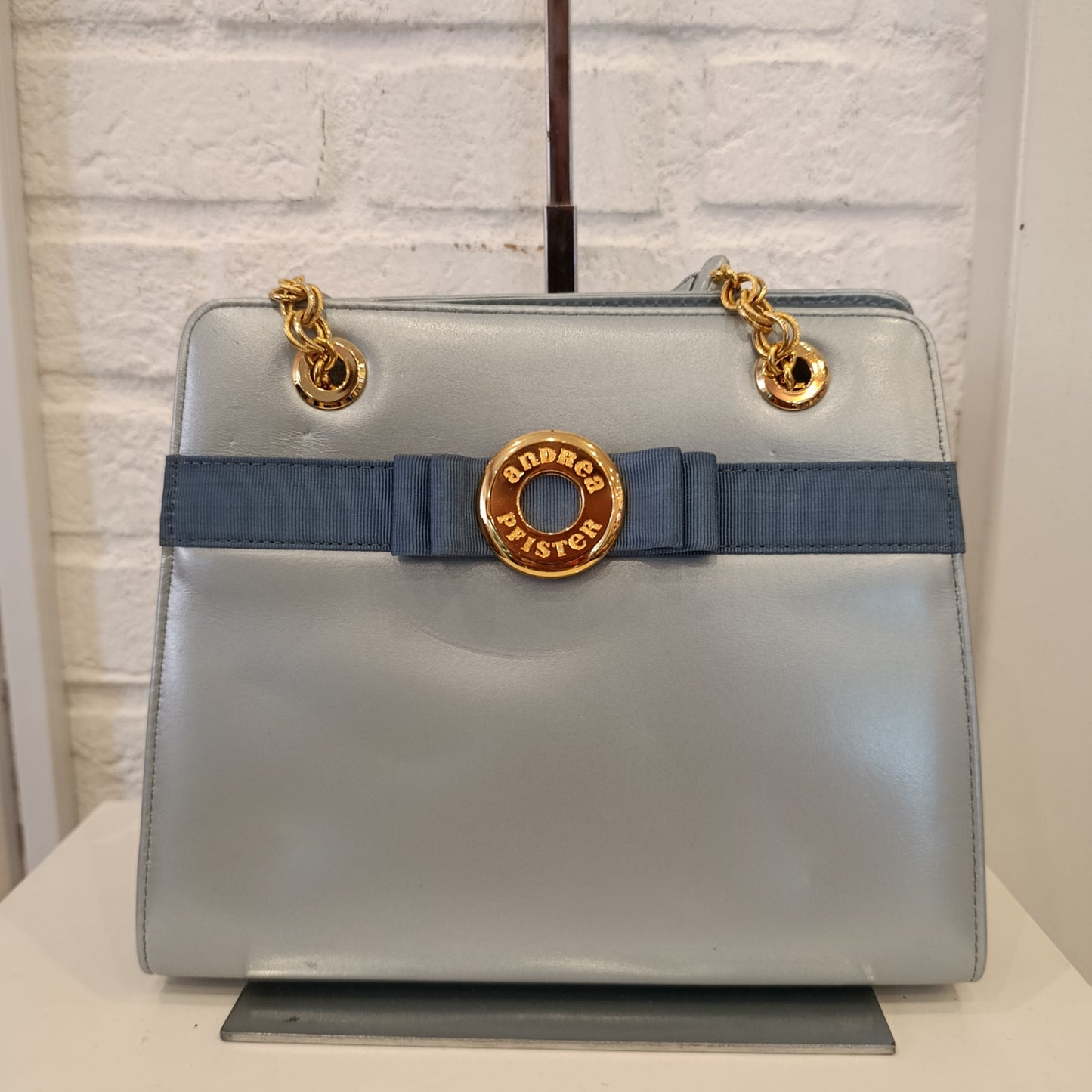 Borsa vintage Andrea Pfister turchese