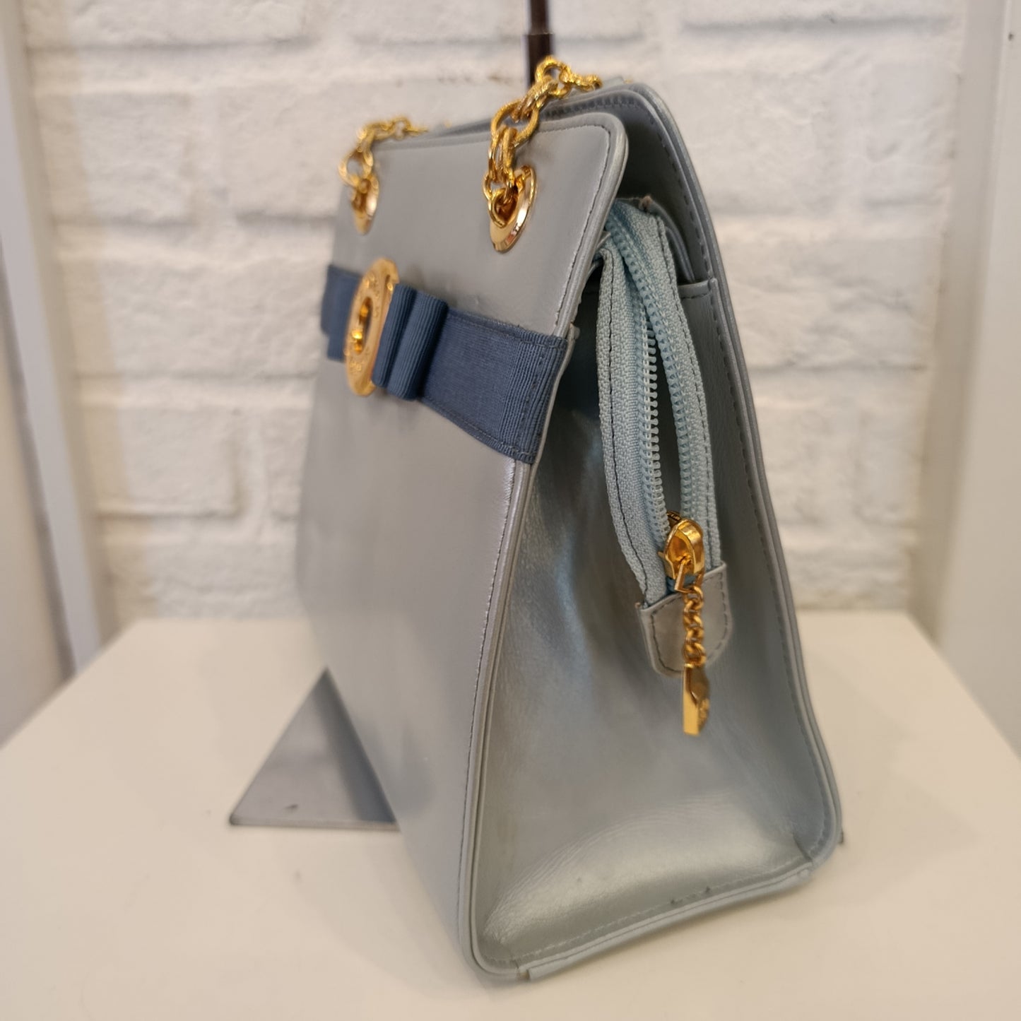 Borsa vintage Andrea Pfister turchese