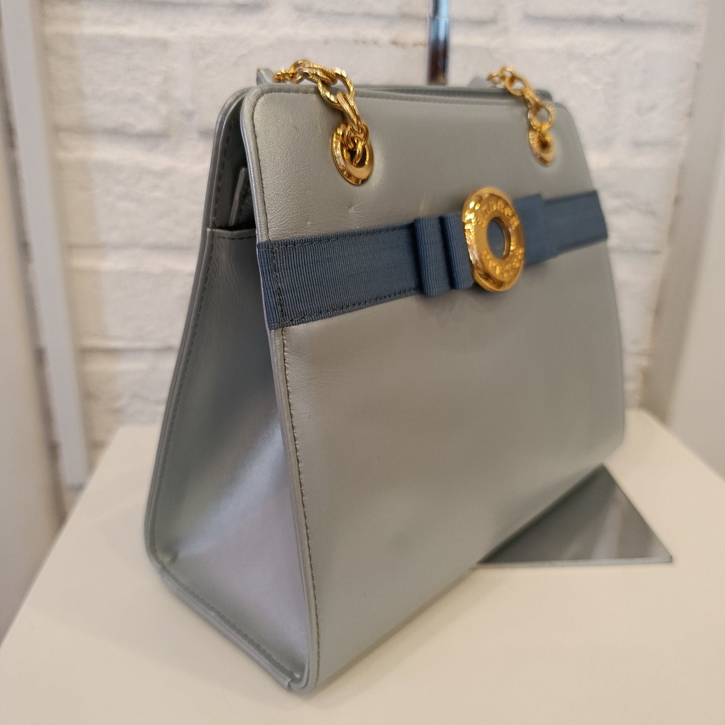 Borsa vintage Andrea Pfister turchese