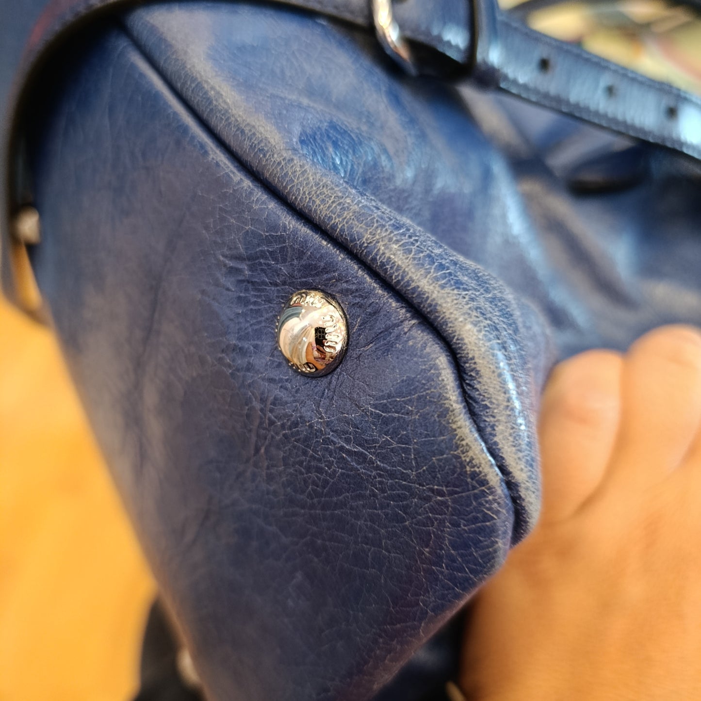 Borsa Miu Miu blu