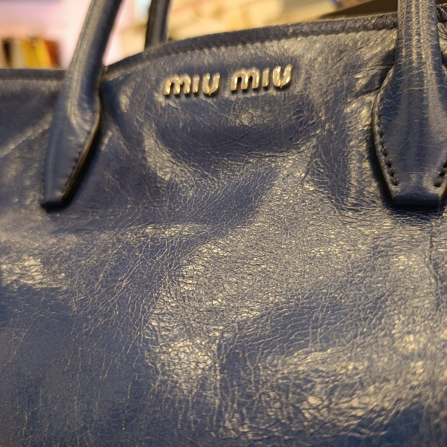 Borsa Miu Miu blu