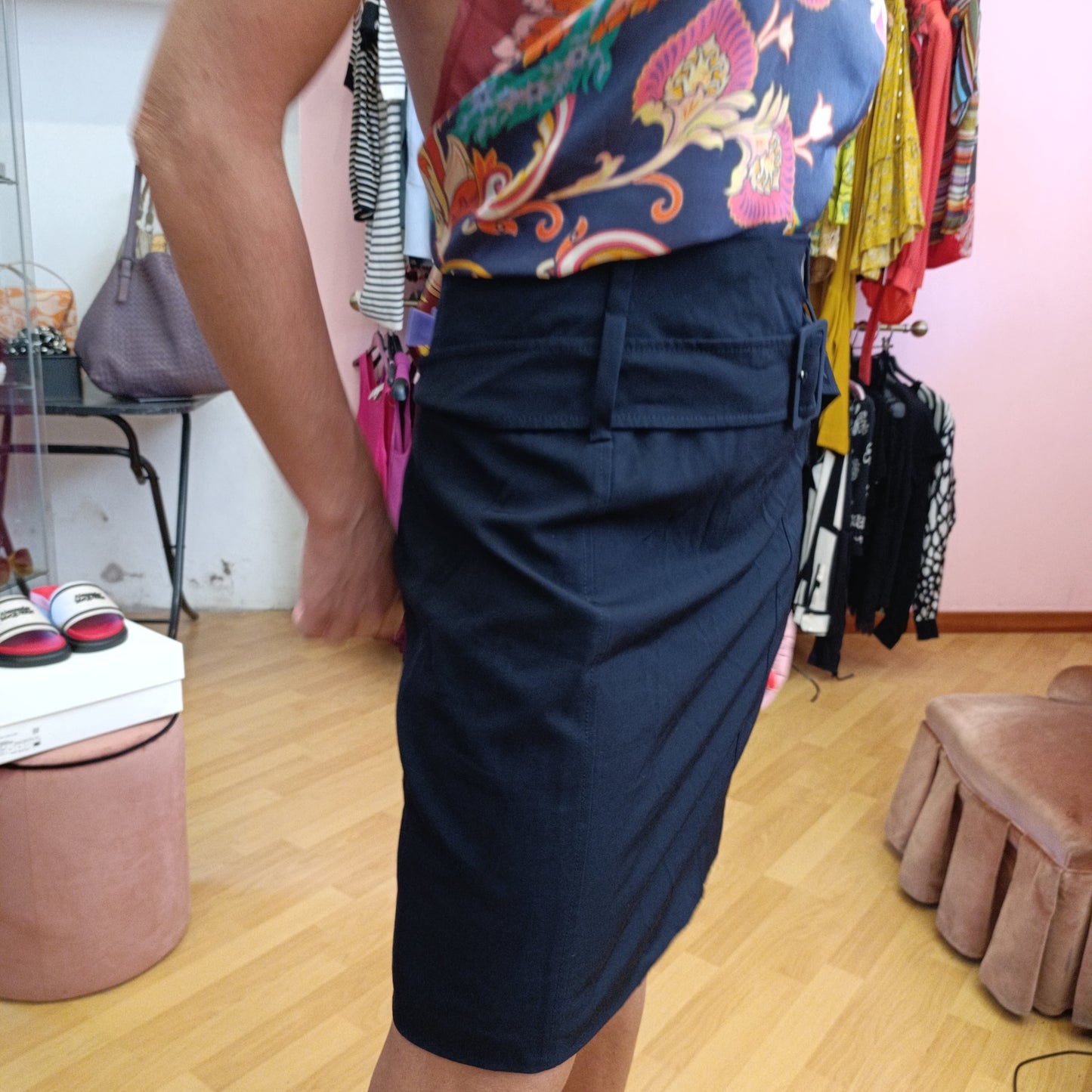 Gonna Prada blu notte