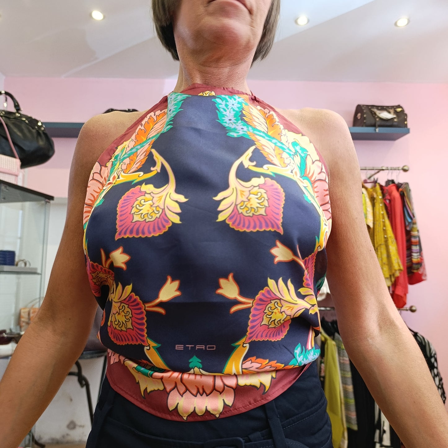 Top Etro seta nuovo tg U
