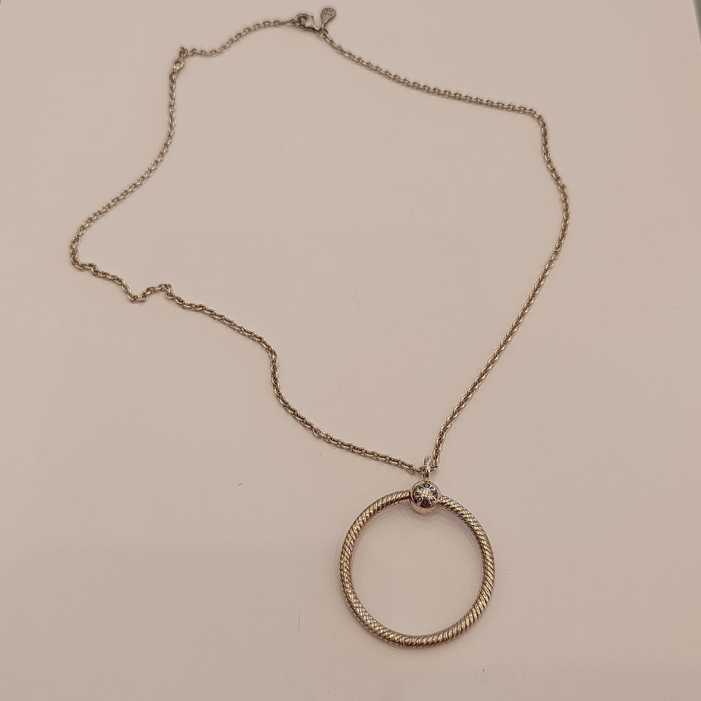 Collana pandora con cerchio